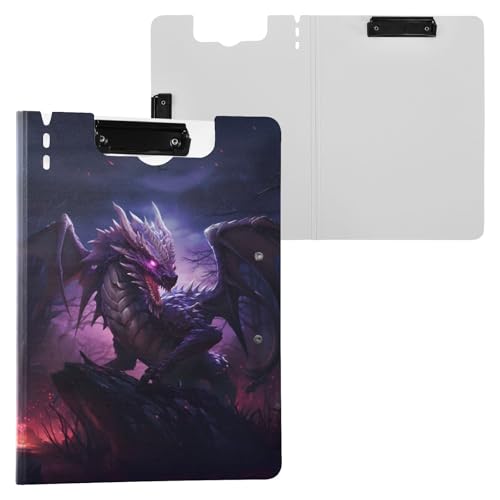 Dragon Pterosaur Faltbares Klemmbrett Ordner Binder Klemmbrett mit doppeltem niedrigem Profil Clip Wasserdicht für Business Büro 360° faltbar von Bolaz