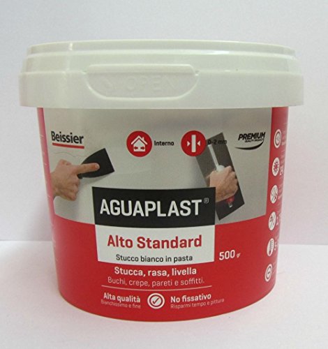 Aguaplast Hoher Standard, lackierbarer Stuck, für Haus, Reparatur, Löcher, gebrauchsfertig in Paste (500 g) von Boldrini