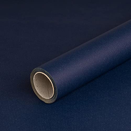 Geschenkpapier Dunkelblau, einfarbig, Geburtstagspapier, gerippt, 0,70 x 10 m Geschenkpapier Dunkelblau, einfarbig, Geburtstagspapier, gerippt, 0,70 x 10 m von Bolis