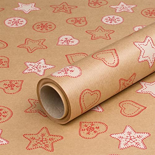 Geschenkpapier mit Plätzchen, Weihnachtspapier, Kraftpapier, 0,70 x 10 m Geschenkpapier mit Plätzchen, Weihnachtspapier, Kraftpapier, 0,70 x 10 m von Bolis
