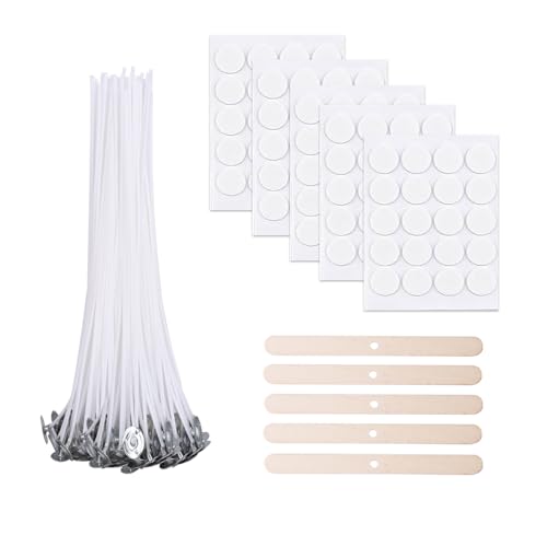 Bolosa 100 Stück Kerzendocht, Kerzendochte für Kerzen, Dochte für Kerzen Gießen, Kerzen Docht Set, Kerzendocht Kaufen, Kerzendochte für Dicke Kerzen, Kerzen Selber Machen Set, 10cm Candle Wick (D) Bolosa 100 Stück Kerzendocht, Kerzendochte für Kerzen, Dochte für Kerzen Gießen, Kerzen Docht Set, Kerzendocht Kaufen, Kerzendochte für Dicke Kerzen, Kerzen Selber Machen Set, 10cm Candle Wick (D) von Bolosa