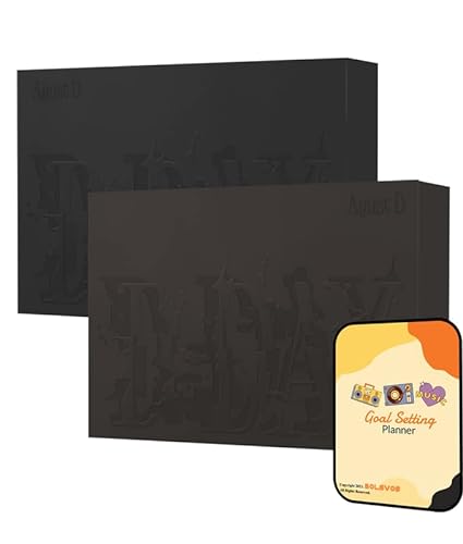 Agust D (BTS Sugar) D-DAY Album [VERSION 01+VERSION 02 Set]+Pre Order Benefits+BolsVos Exclusive K-POP Inspired Digital Merches (Goal Setting Planner, Sticker Pack) von BolsVos