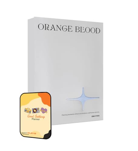 ENHYPEN ORANGE BLOOD Album [KALPA ver.]+Pre Order Benefits+BolsVos Exclusive K-POP Inspired Digital Merches (Goal Setting Planner, Sticker Pack) von BolsVos