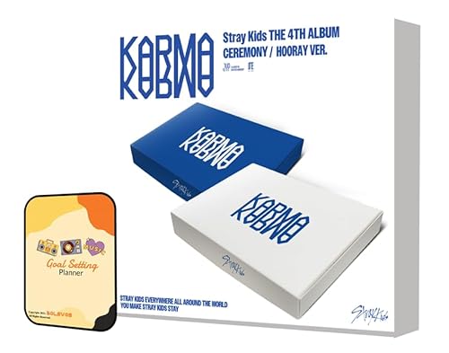 KARMA Stray Kids Album [CEREMONY/HOORAY Random Standard ver]+Pre Order Benefits+BolsVos Idol-Inspired Freebies (The 4th Full Album) von BolsVos