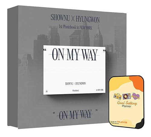 SHOWNU X HYUNGWON (MONSTA X) ON MY WAY Album [1st Photobook in NEWYORK ver.]+Pre Order Benefits+BolsVos Exclusive K-POP Inspired Digital Merches (Goal Setting Planner, Sticker Pack) von BolsVos