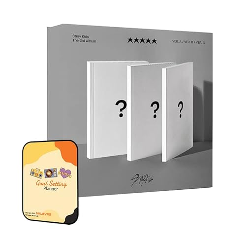 Stray Kids (5-STAR) Album [Normal ver. (Random ver.)]+Pre Order Benefits+BolsVos Exclusive K-POP Inspired Digital Merches (Goal Setting Planner, Sticker Pack) von BolsVos