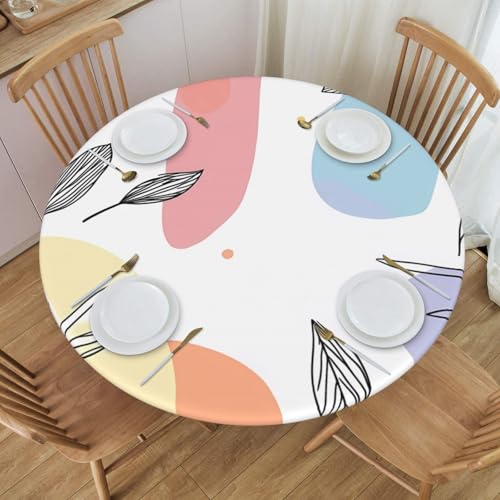 Boltpack Tischdecke mit Blumendruck und elastischem Rand, runde Tischdecke, waschbar, wiederverwendbar, Tischdecke für Küche, Esszimmer, Party Boltpack Tischdecke mit Blumendruck und elastischem Rand, runde Tischdecke, waschbar, wiederverwendbar, Tischdecke für Küche, Esszimmer, Party von Boltpack
