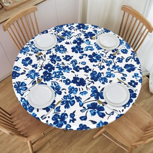 Boltpack Tischdecke mit Blumendruck und elastischem Rand, runde Tischdecke, waschbar, wiederverwendbar, Tischdecke für Küche, Esszimmer, Party Boltpack Tischdecke mit Blumendruck und elastischem Rand, runde Tischdecke, waschbar, wiederverwendbar, Tischdecke für Küche, Esszimmer, Party von Boltpack
