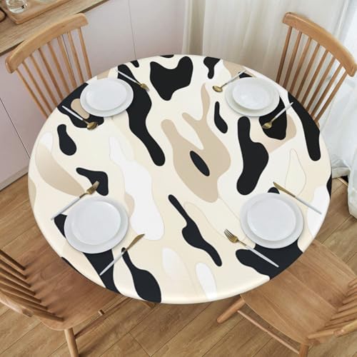Boltpack Tischdecke mit Kuhmuster, elastischer Rand, runde Tischdecke, waschbar, wiederverwendbar, Tischdecke für Küche, Esszimmer, Party Boltpack Tischdecke mit Kuhmuster, elastischer Rand, runde Tischdecke, waschbar, wiederverwendbar, Tischdecke für Küche, Esszimmer, Party von Boltpack
