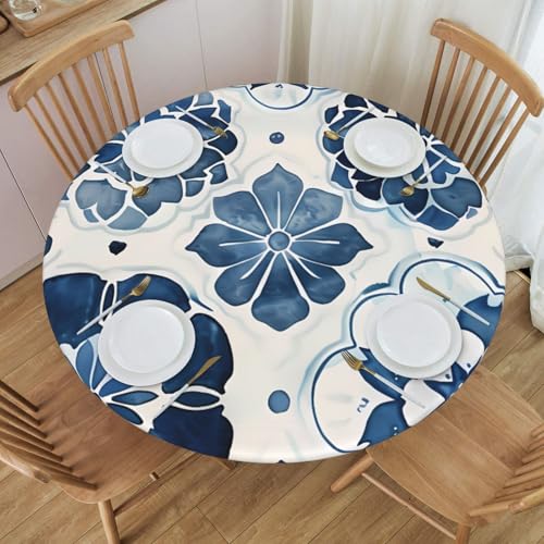 Boltpack Tischdecke mit Mandala-Aufdruck und elastischem Rand, runde Tischdecke, waschbar, wiederverwendbar, Tischdecke für Küche, Esszimmer, Party Boltpack Tischdecke mit Mandala-Aufdruck und elastischem Rand, runde Tischdecke, waschbar, wiederverwendbar, Tischdecke für Küche, Esszimmer, Party von Boltpack