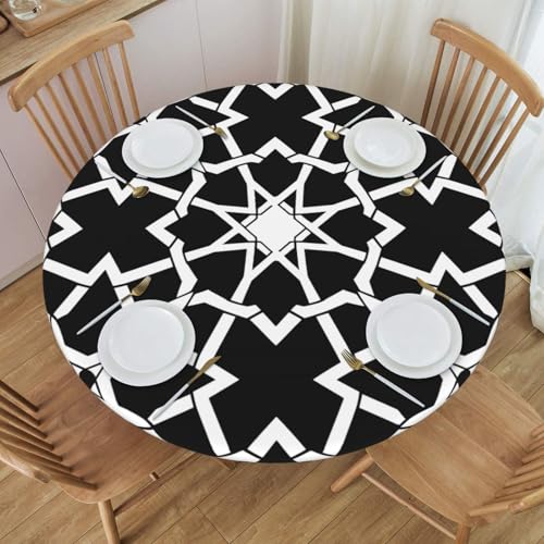 Boltpack Tischdecke mit Mandala-Druck und elastischem Rand, runde Tischdecke, waschbar, wiederverwendbar, Tischdecke für Küche, Esszimmer, Party Boltpack Tischdecke mit Mandala-Druck und elastischem Rand, runde Tischdecke, waschbar, wiederverwendbar, Tischdecke für Küche, Esszimmer, Party von Boltpack