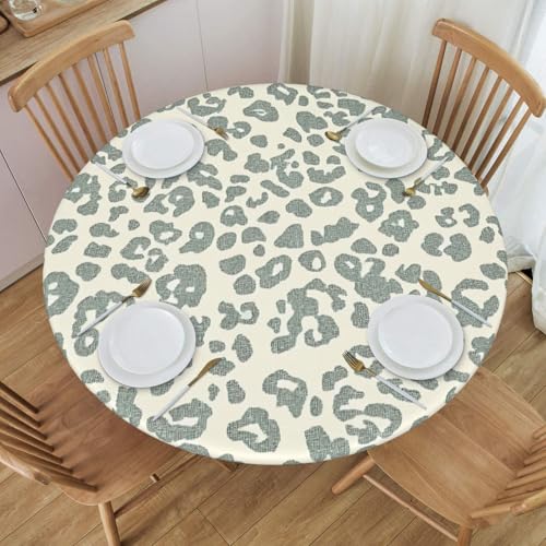 Boltpack Tischdecke mit buntem grünem Druck, mit elastischem Rand, runde Tischdecke, waschbar, wiederverwendbar, Tischdecke für Küche, Esszimmer, Party Boltpack Tischdecke mit buntem grünem Druck, mit elastischem Rand, runde Tischdecke, waschbar, wiederverwendbar, Tischdecke für Küche, Esszimmer, Party von Boltpack