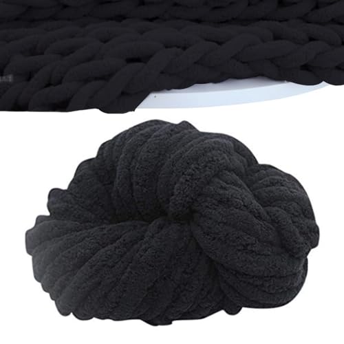 Bomefoi Dickes Chenille-Garn – großes Decken-Strickgarn | bequemer, weicher Teppich-Schal-Herstellungsbedarf für Teppiche, Bademäntel, Haustierbetten, Heimdekoration, Handschuhe, Mützen und von Bomefoi