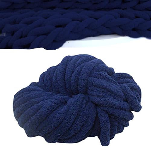 Bomefoi Dickes Chenille-Garn – riesiges dickes handgestricktes Chenille-Garn – bequemes, weiches Teppich-Schal-Herstellungszubehör für Teppiche, Bademäntel, Haustierbetten, Heimdekoration, Handschuhe von Bomefoi