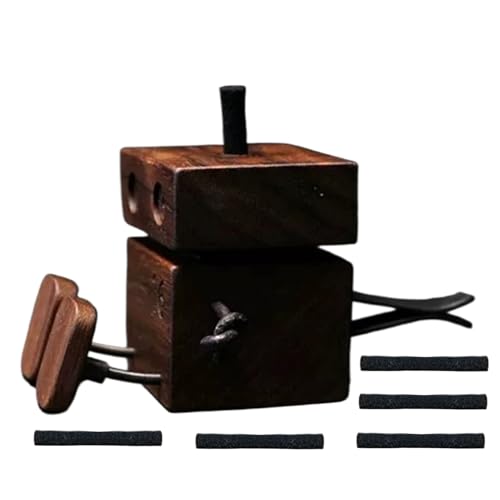 Bomefoi Holzpuppe Mit Wackelnden Füßen,Auto Deko Holzfigur mit Wackelnden Füßen | Spielerische Automatische Bewegungsaktivierte Lustige Holz Schreibtisch Deko Für Zuhause Büro Wohnzimmer von Bomefoi