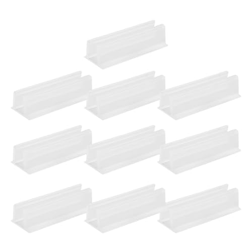 Bomefoi Klemmen für LED-Streifen, LED-Halterung – 10 Stück, transparent, wasserdicht, mit Klebstoff, für Haus, Küche, Außen, Innenbereich, Weihnachten Bomefoi Klemmen für LED-Streifen, LED-Halterung – 10 Stück, transparent, wasserdicht, mit Klebstoff, für Haus, Küche, Außen, Innenbereich, Weihnachten von Bomefoi