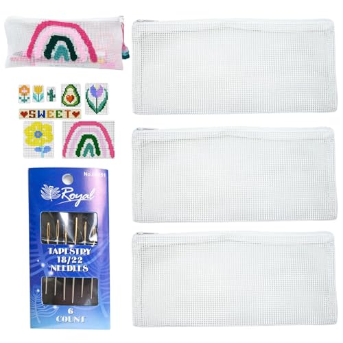 Bomefoi Nähen mit klarem Netzblatt, Maschenblattnähenset | Bag Nähnadelpoint Accessoire Mesh Sheet - Freundin Zipper Beutel machen Häkelprojekte für Anfänger Bomefoi Nähen mit klarem Netzblatt, Maschenblattnähenset | Bag Nähnadelpoint Accessoire Mesh Sheet - Freundin Zipper Beutel machen Häkelprojekte für Anfänger von Bomefoi