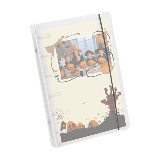 Bomefoi Transparenter Einband für Ringbücher, durchsichtig, rund, Vergilbungsbeständigkeit, Bürobedarf für Karten, Aufkleber, , Tagebuch, Notizbuch, Planer, Notizseiten, Organisation von Bomefoi