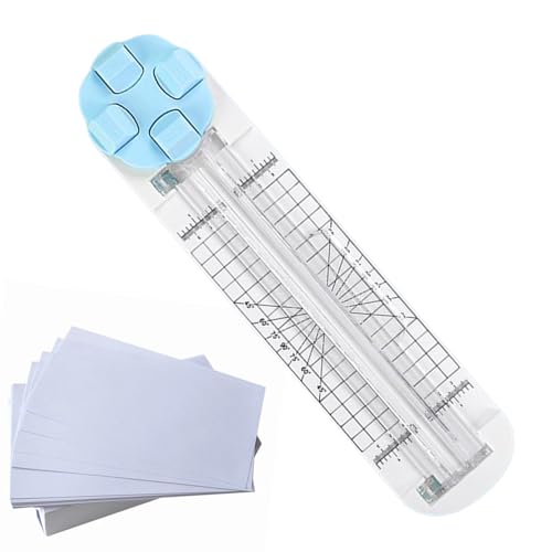 BommFu Papierschneider mit Schieber,4-in-1 Multifunktioneller Papierschneider - Gutschein- und für Weihnachtsbüro Klassenzimmer Empfang Scrapbook Verpackung Geschenke BommFu Papierschneider mit Schieber,4-in-1 Multifunktioneller Papierschneider - Gutschein- und für Weihnachtsbüro Klassenzimmer Empfang Scrapbook Verpackung Geschenke von BommFu