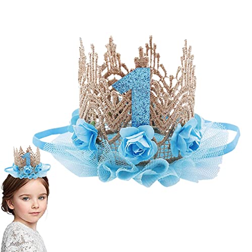 Krone Für Baby-Mädchen-Geburtstag | Prinzessin Diademe Geburtstagskronen Für Mädchen | Blumen-Kronen-Tiara-Pa-rty - Pa-rty-Stirnband Für Mädchen Zum Ersten Geburtstag, Geschenke, Fotografie-Requisiten Krone Für Baby-Mädchen-Geburtstag | Prinzessin Diademe Geburtstagskronen Für Mädchen | Blumen-Kronen-Tiara-Pa-rty - Pa-rty-Stirnband Für Mädchen Zum Ersten Geburtstag, Geschenke, Fotografie-Requisiten von BommFu