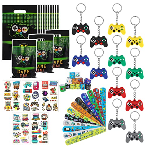 Bomtop 41 Stück Videospiel Party Mitgebsel Kindergeburtstag Gastgeschenke Pinata Füllung Give Aways Kindergeburtstag Jungen Videospiel Schlüsselanhänger Schnapparmband Geschenktüten Leuchtendes Tattoo Bomtop 41 Stück Videospiel Party Mitgebsel Kindergeburtstag Gastgeschenke Pinata Füllung Give Aways Kindergeburtstag Jungen Videospiel Schlüsselanhänger Schnapparmband Geschenktüten Leuchtendes Tattoo von Bomtop