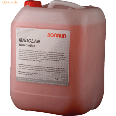 Bonalin Flüssigseife Madolan B 50.0038.005 5 liter rosa von Bonalin