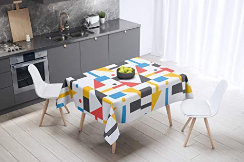 Le Jardin du Lin Kitchen Decoration, Tablecloth, 140cm x 140cm - Designed and Manufactured in Turkey von Le Jardin du Lin