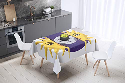 Le Jardin du Lin Kitchen Decoration, Tablecloth, 140cm x 140cm - Designed and Manufactured in Turkey Le Jardin du Lin Kitchen Decoration, Tablecloth, 140cm x 140cm - Designed and Manufactured in Turkey von Bonamaison