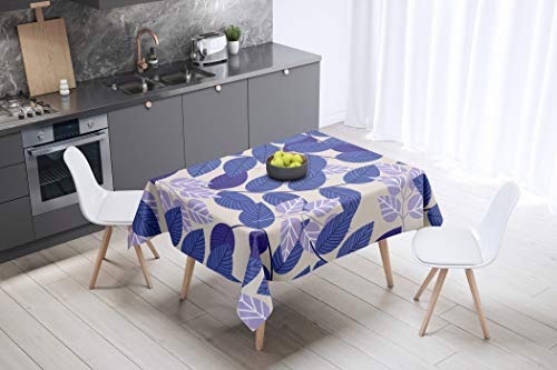 Le Jardin du Lin Kitchen Decoration, Tablecloth, 140cm x 140cm - Designed and Manufactured in Turkey von Bonamaison