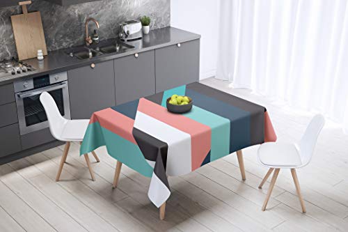 Le Jardin du Lin Kitchen Decoration, Tablecloth, 140cm x 140cm - Designed and Manufactured in Turkey von Le Jardin du Lin