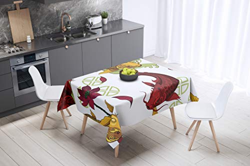 Le Jardin du Lin Kitchen Decoration, Tablecloth, 140cm x 140cm - Designed and Manufactured in Turkey Le Jardin du Lin Kitchen Decoration, Tablecloth, 140cm x 140cm - Designed and Manufactured in Turkey von Le Jardin du Lin