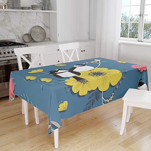 Le Jardin du Lin Kitchen Decoration, Tablecloth, 140cm x 160cm - Designed and Manufactured in Turkey von Bonamaison