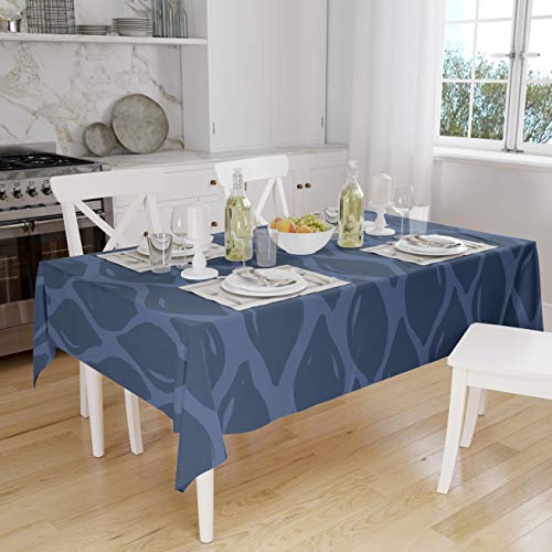 Bonamaison Küchendekoration, Tischdecke, Blau, 140 x 160 cm - Entworfen und hergestellt in der Türkei von Bonamaison