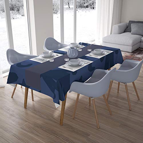 Bonamaison Küchendekoration, Tischdecke, Blau, 140 x 200 cm - Entworfen und hergestellt in der Türkei Bonamaison Küchendekoration, Tischdecke, Blau, 140 x 200 cm - Entworfen und hergestellt in der Türkei von Bonamaison