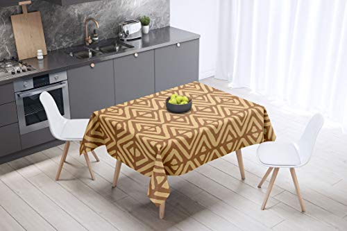 Bonamaison Küchendekoration, Tischdecke, Brauntöne, 140 x 140 cm - Entworfen und hergestellt in der Türkei von Bonamaison