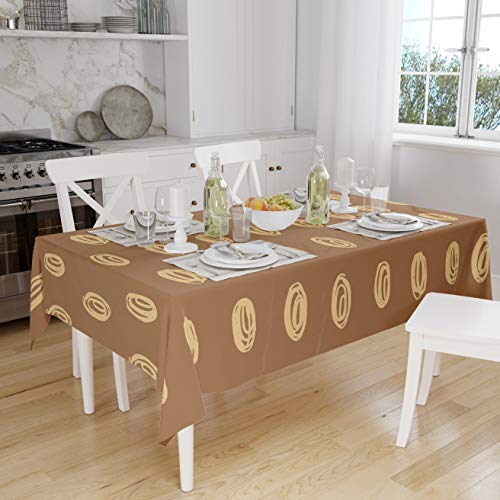 Bonamaison Küchendekoration, Tischdecke, Brauntöne, 140 x 160 cm - Entworfen und hergestellt in der Türkei von Bonamaison