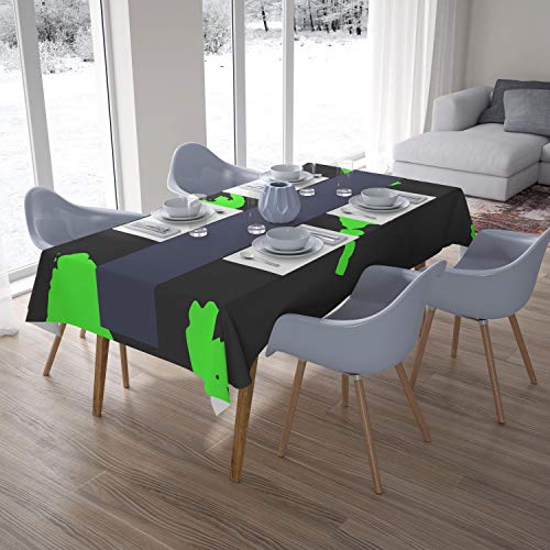Bonamaison Küchendekoration, Tischdecke, Neongrüner Rauch, 140 x 200 cm - Entworfen und hergestellt in der Türkei Bonamaison Küchendekoration, Tischdecke, Neongrüner Rauch, 140 x 200 cm - Entworfen und hergestellt in der Türkei von Bonamaison