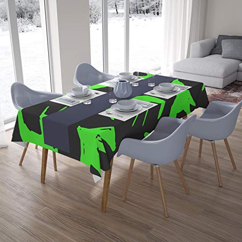 Bonamaison Küchendekoration, Tischdecke, Neongrüner Rauch, 140 x 200 cm - Entworfen und hergestellt in der Türkei Bonamaison Küchendekoration, Tischdecke, Neongrüner Rauch, 140 x 200 cm - Entworfen und hergestellt in der Türkei von Bonamaison