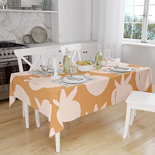 Le Jardin du Lin Küchendekoration, Tischdecke, Orange, Nicht-gerade weiss, 140 x 160 Cm - Entworfen und hergestellt in der Türkei Le Jardin du Lin Küchendekoration, Tischdecke, Orange, Nicht-gerade weiss, 140 x 160 Cm - Entworfen und hergestellt in der Türkei von Bonamaison