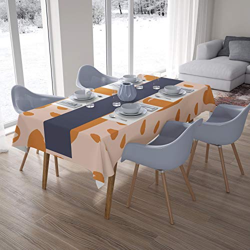 Bonamaison Küchendekoration, Tischdecke, Orange, Nicht-gerade Weiss, 140 x 200 cm - Entworfen und hergestellt in der Türkei Bonamaison Küchendekoration, Tischdecke, Orange, Nicht-gerade Weiss, 140 x 200 cm - Entworfen und hergestellt in der Türkei von Bonamaison