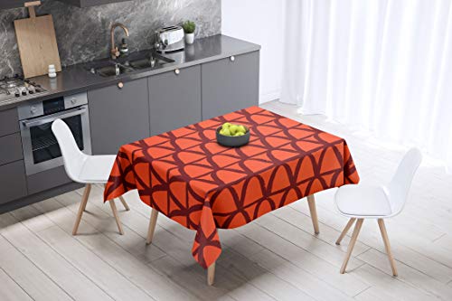 Le Jardin du Lin Küchendekoration, Tischdecke, Orange Bordeaux, 140 x 140 Cm - Entworfen und hergestellt in der Türkei Le Jardin du Lin Küchendekoration, Tischdecke, Orange Bordeaux, 140 x 140 Cm - Entworfen und hergestellt in der Türkei von Le Jardin du Lin