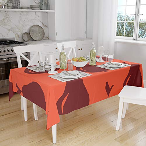 Le Jardin du Lin Küchendekoration, Tischdecke, Orange Bordeaux, 140 x 160 Cm - Entworfen und hergestellt in der Türkei Le Jardin du Lin Küchendekoration, Tischdecke, Orange Bordeaux, 140 x 160 Cm - Entworfen und hergestellt in der Türkei von Le Jardin du Lin