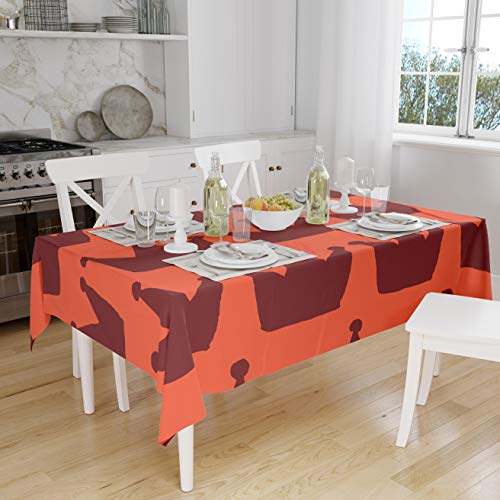 Le Jardin du Lin Küchendekoration, Tischdecke, Orange Bordeaux, 140 x 160 Cm - Entworfen und hergestellt in der Türkei Le Jardin du Lin Küchendekoration, Tischdecke, Orange Bordeaux, 140 x 160 Cm - Entworfen und hergestellt in der Türkei von Le Jardin du Lin