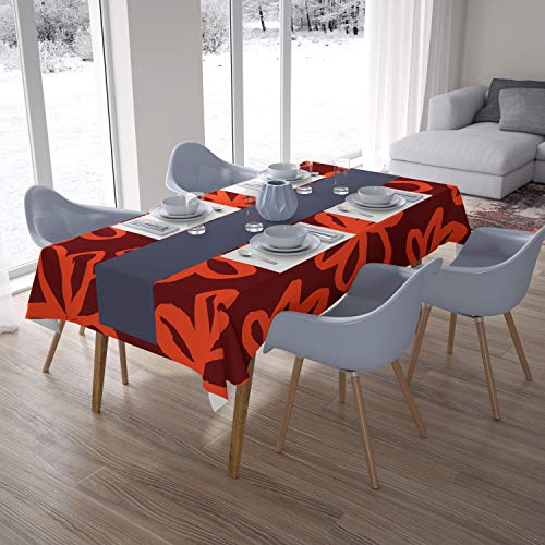 Le Jardin du Lin Küchendekoration, Tischdecke, Orange Bordeaux, 140 x 200 Cm - Entworfen und hergestellt in der Türkei Le Jardin du Lin Küchendekoration, Tischdecke, Orange Bordeaux, 140 x 200 Cm - Entworfen und hergestellt in der Türkei von Bonamaison