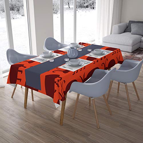 Le Jardin du Lin Küchendekoration, Tischdecke, Orange Bordeaux, 140 x 200 Cm - Entworfen und hergestellt in der Türkei Le Jardin du Lin Küchendekoration, Tischdecke, Orange Bordeaux, 140 x 200 Cm - Entworfen und hergestellt in der Türkei von Le Jardin du Lin