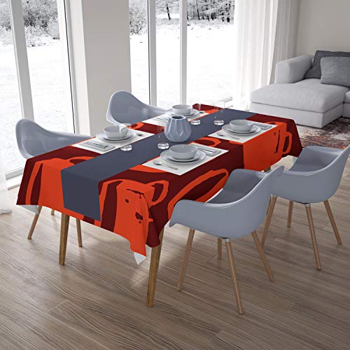 Le Jardin du Lin Küchendekoration, Tischdecke, Orange Bordeaux, 140 x 200 Cm - Entworfen und hergestellt in der Türkei Le Jardin du Lin Küchendekoration, Tischdecke, Orange Bordeaux, 140 x 200 Cm - Entworfen und hergestellt in der Türkei von Le Jardin du Lin