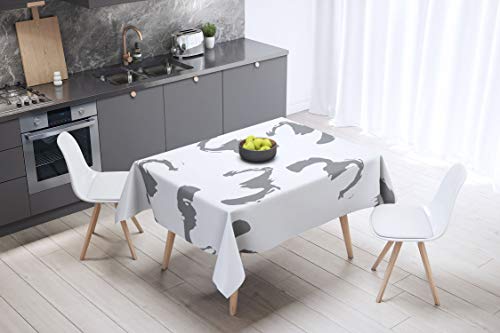 Bonamaison Küchendekoration, Tischdecke, Zufälliges Muster, 140 x 140 cm - Entworfen und hergestellt in der Türkei von Bonamaison