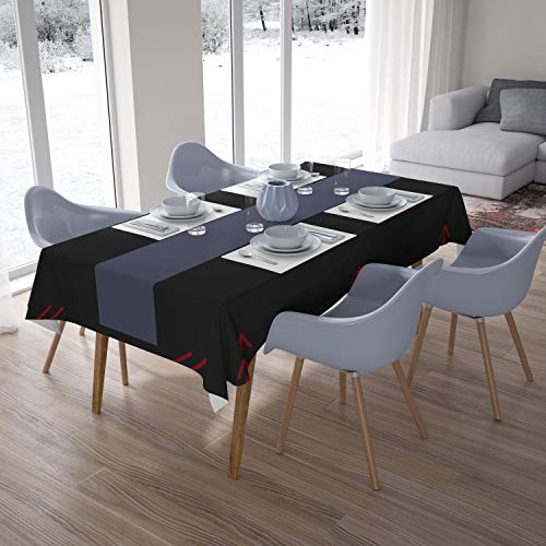 Bonamaison Küchendekoration, Tischdecke, rot schwarz, 140 x 200 cm - Entworfen und hergestellt in der Türkei Bonamaison Küchendekoration, Tischdecke, rot schwarz, 140 x 200 cm - Entworfen und hergestellt in der Türkei von Bonamaison