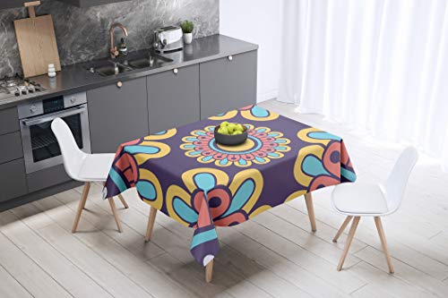 Le Jardin du Lin Tischdecke, 145 x 145 cm, entworfen und hergestellt in der Türkei von Bonamaison
