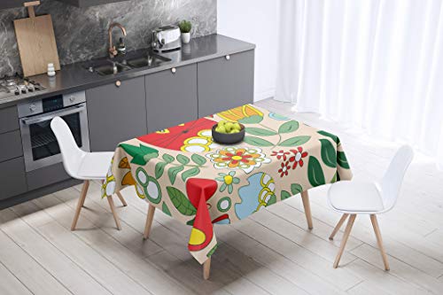 Le Jardin du Lin Tischdecke, 145 x 145 cm, entworfen und hergestellt in der Türkei von Le Jardin du Lin